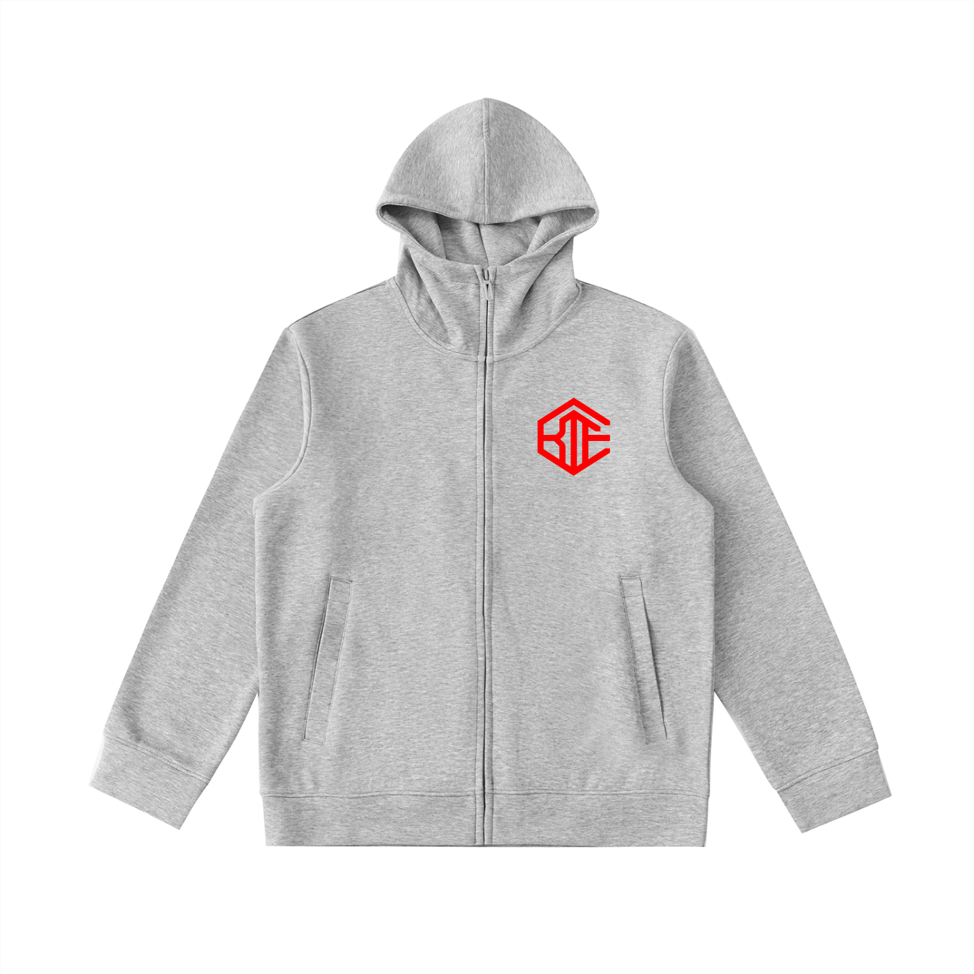 Heavyweight zip hoodie,Oversized gym hoodie,Premium streetwear hoodie,High neck sweatshirt,Gymwear zip up,Minimalist hoodie,Cold weather training gear,Essential everyday hoodie,Cotton blend hoodie,Unisex athletic hoodie