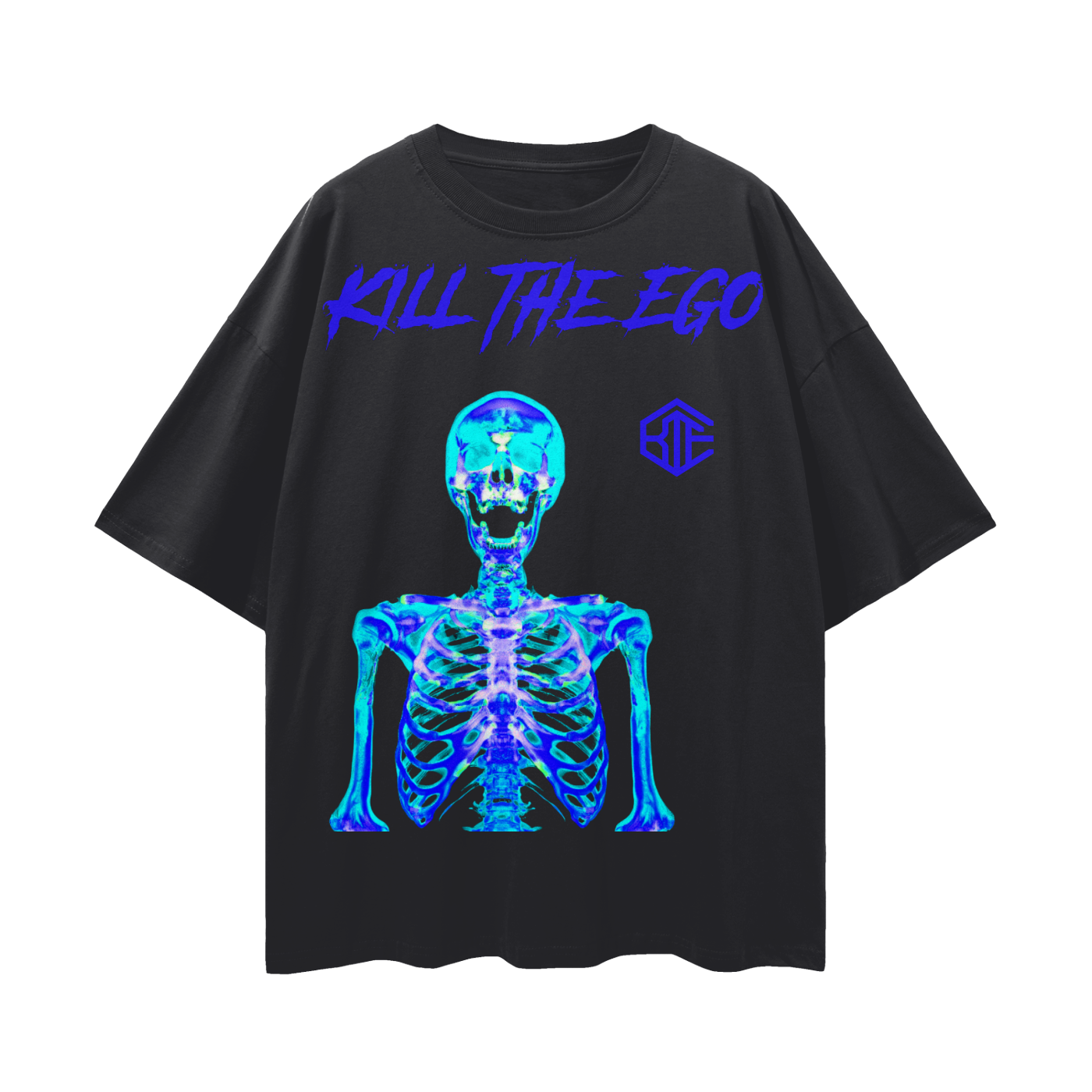 KTE - “Infared2” Streetwear Loose Drop Shoulder Cotton T-Shirt