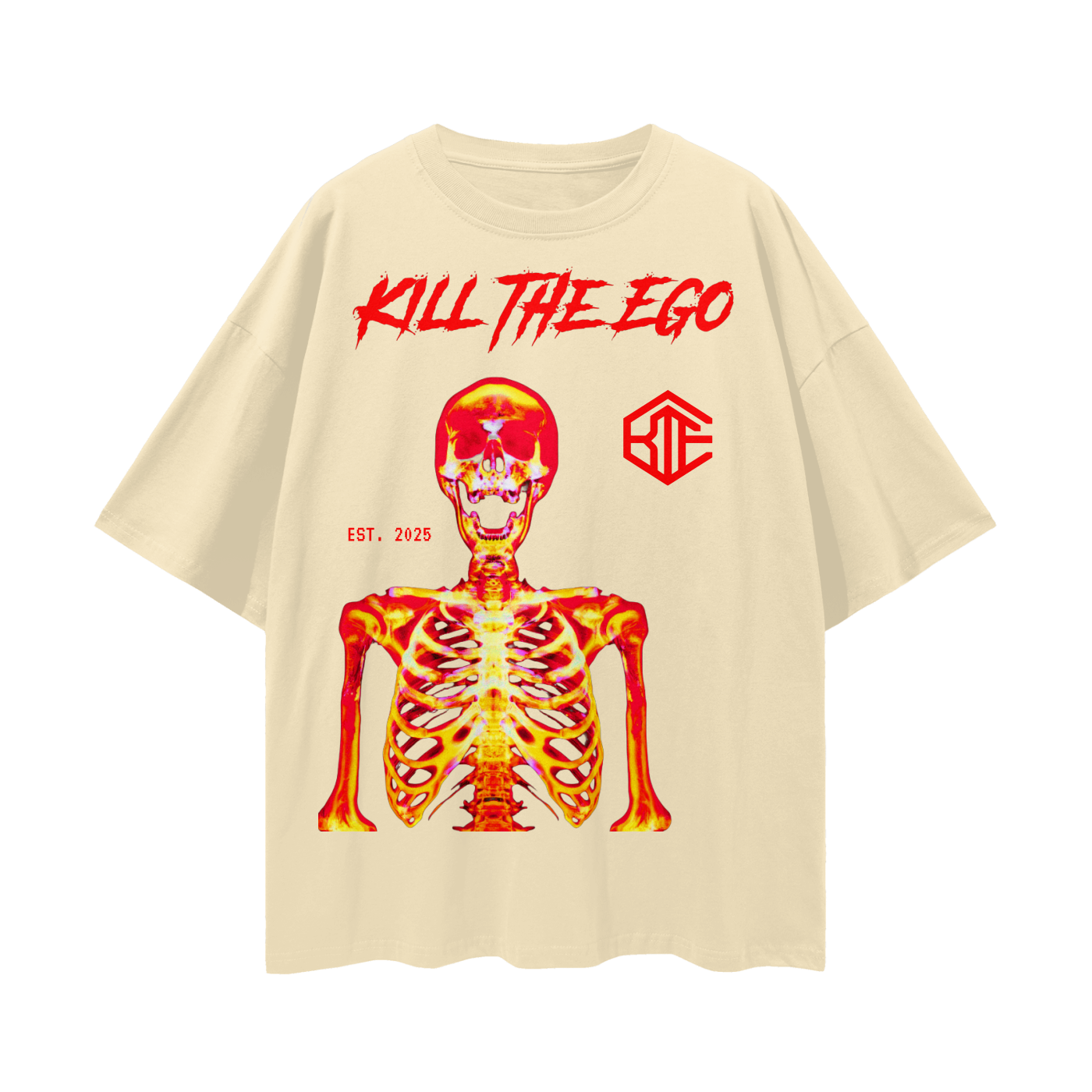 KTE - “Infared” Premium Streetwear Drop Shoulder T-Shirt