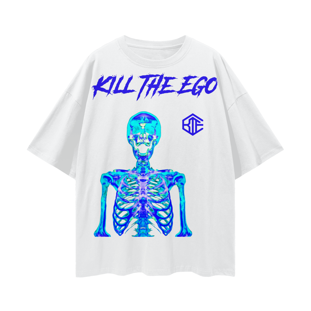 KTE - “Infared2” Streetwear Loose Drop Shoulder Cotton T-Shirt