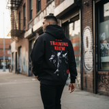 Cerberus hoodie action shot