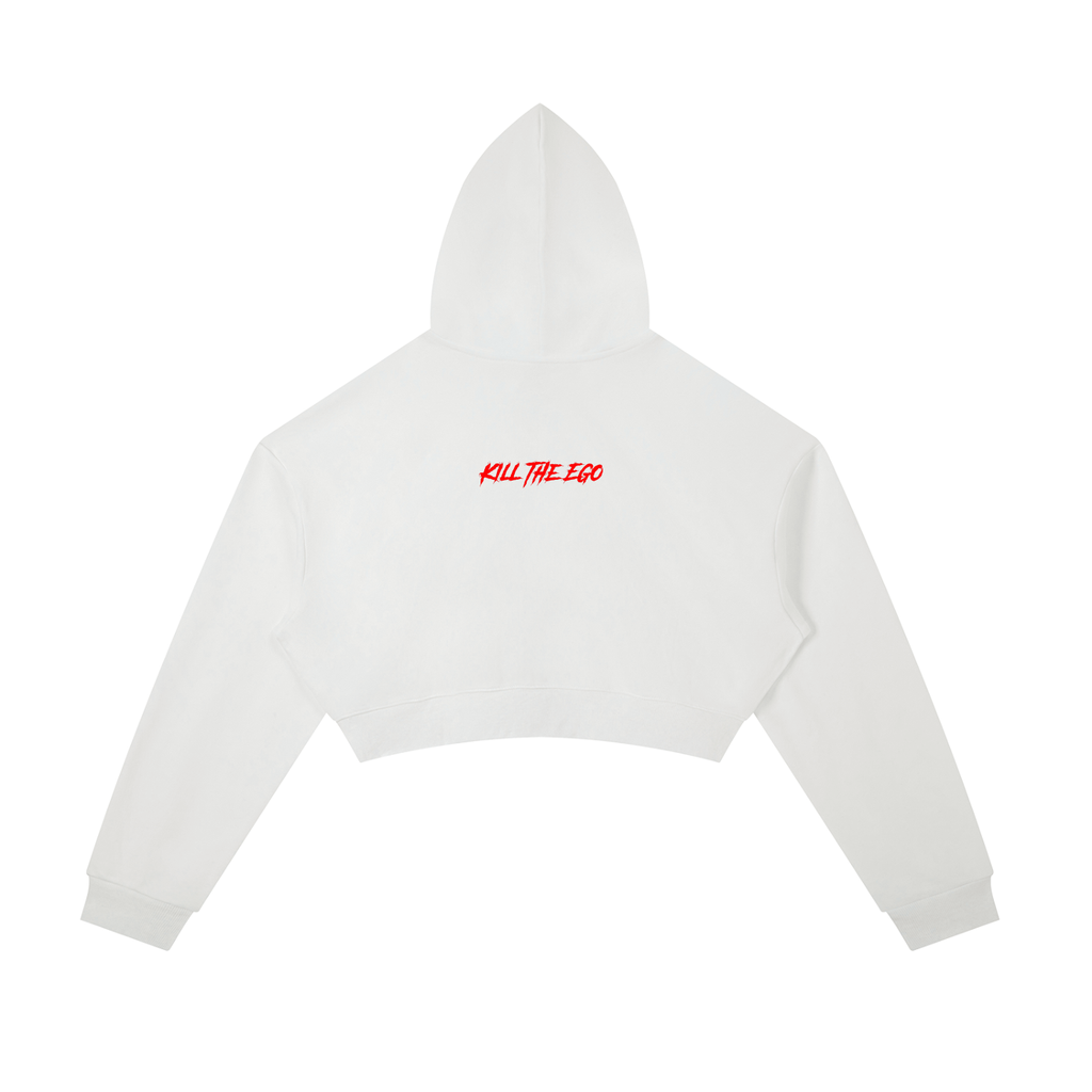 KTE - Women's "FIRE" Cropped Zip-Up Hoodie