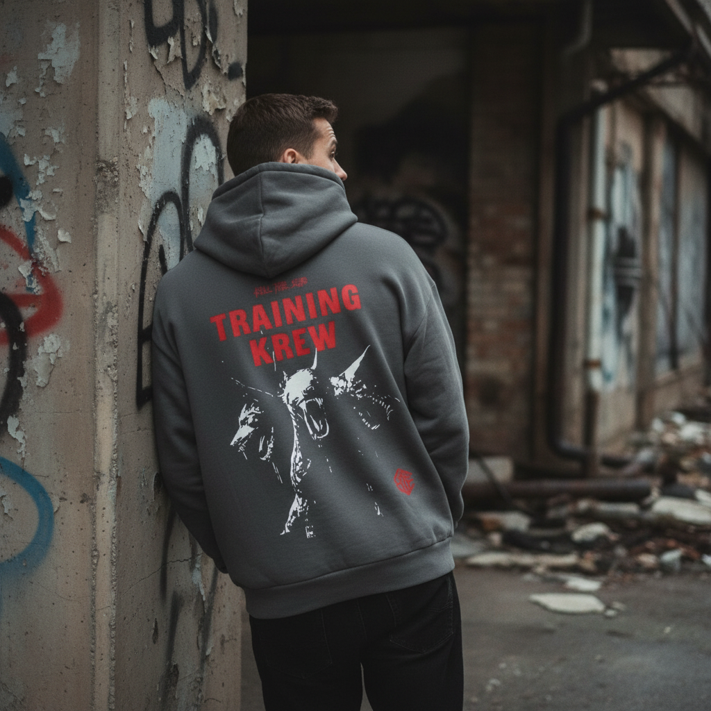 Leaning against wall moment