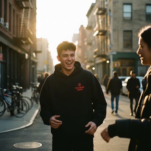 Natural laughing moment
